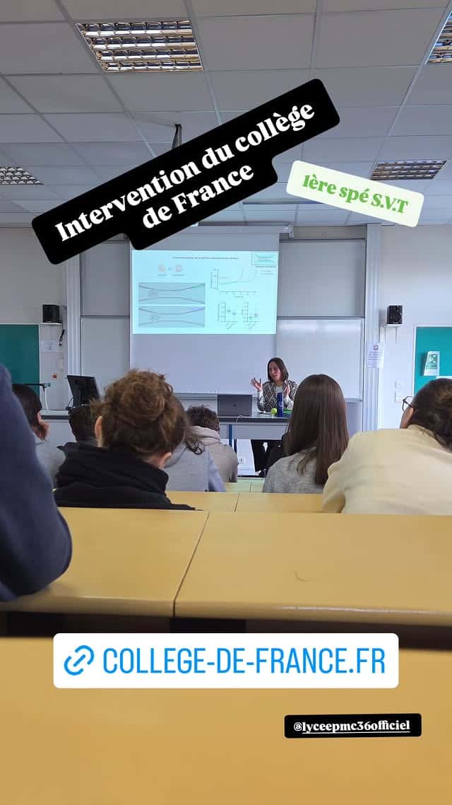 [Spé S.V.T] – Intervention du Collège de France